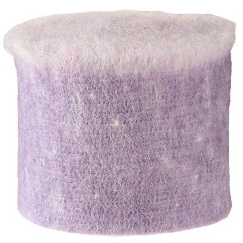 Artículo Cinta de fieltro Franzi fieltro de lana cinta de lana púrpura 2 colores 15cm 4m