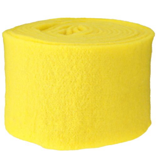 Artículo Cinta de fieltro amarilla 15cm 5m