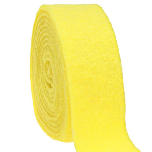 Artículo Cinta de fieltro cinta decorativa amarilla fieltro 7,5cm 5m