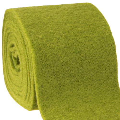 Artículo Cinta de fieltro verde musgo 15cm 5m