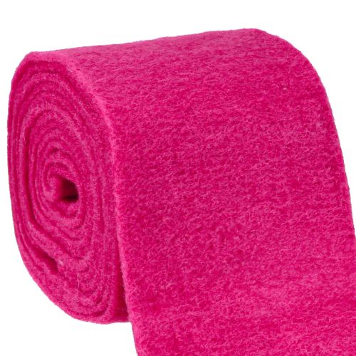 Artículo Cinta de fieltro cinta de lana rosa cinta de fieltro de lana tela decorativa 15cm 5m