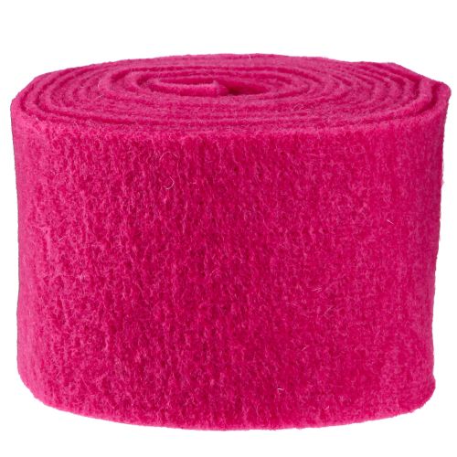 Artículo Cinta de fieltro cinta de lana rosa cinta de fieltro de lana tela decorativa 15cm 5m