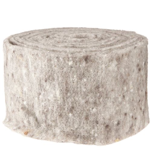 Artículo Cinta de fieltro, cinta para macetas gris-natural 15cm 5m