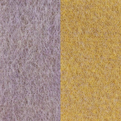 Artículo Cinta de fieltro, cinta de maceta, cinta de lana bicolor amarillo mostaza, violeta 15cm 5m