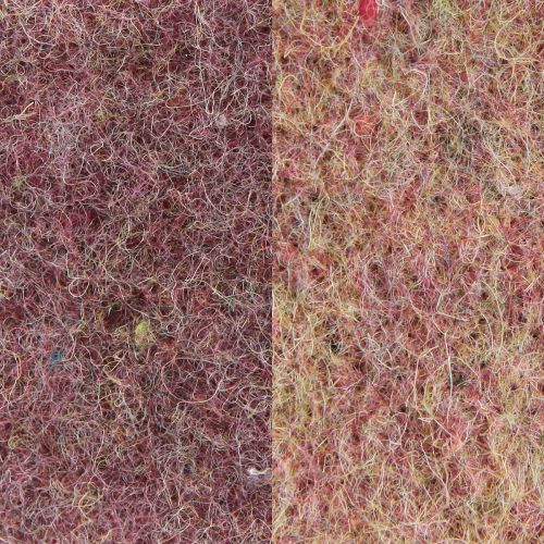 Artículo Cinta de fieltro cinta de lana tejido decorativo vino rojo beige 7,5cm 5m