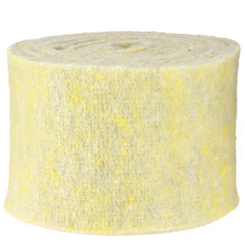 Artículo Cinta de fieltro cinta de lana cinta de maceta cinta decorativa gris amarillo 15cm 5m