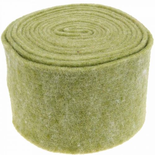 Artículo Cinta de fieltro verde musgo 15cm 5m