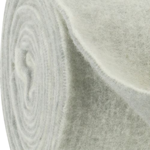 Artículo Cinta de fieltro 15cm x 5m bicolor gris, blanco