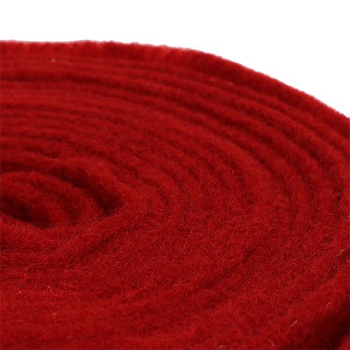 Artículo Cinta de fieltro 15cm x 5m rojo oscuro