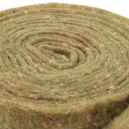 Floristik24 Cinta para macetas cinta de fieltro verde con lunares 15cm x 5m