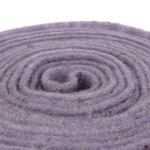 Artículo Cinta de fieltro Emoción con flores de lavanda 15cm x 5m violeta