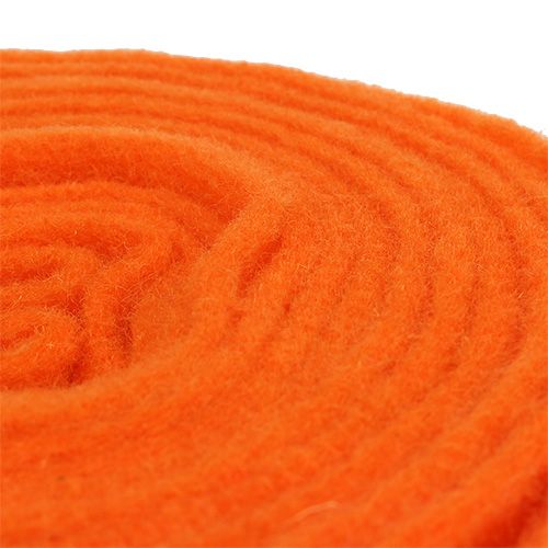 Artículo Cinta de fieltro naranja 15cm 5m