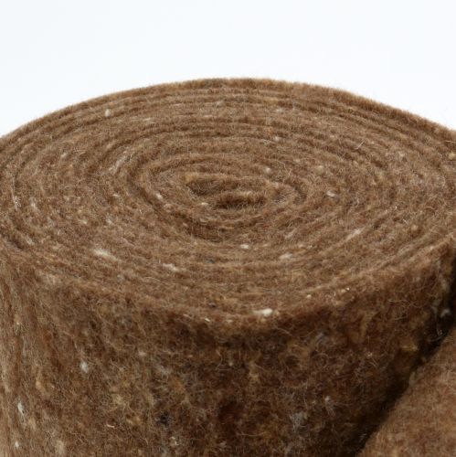 Floristik24 Cinta de fieltro, cinta para macetas marrón 15cm 5m