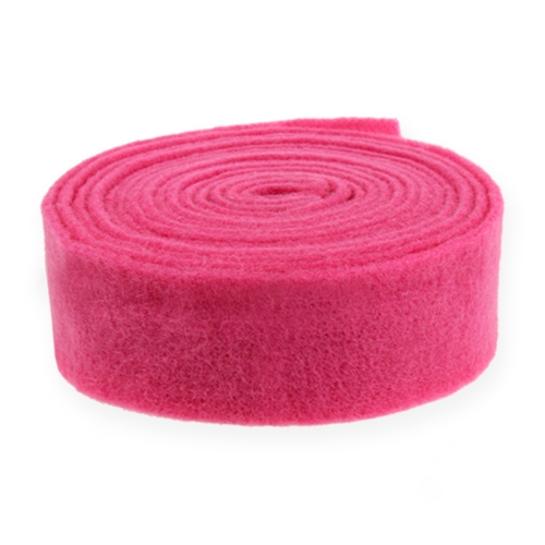 Cinta de fieltro rosa 7,5cm 5m