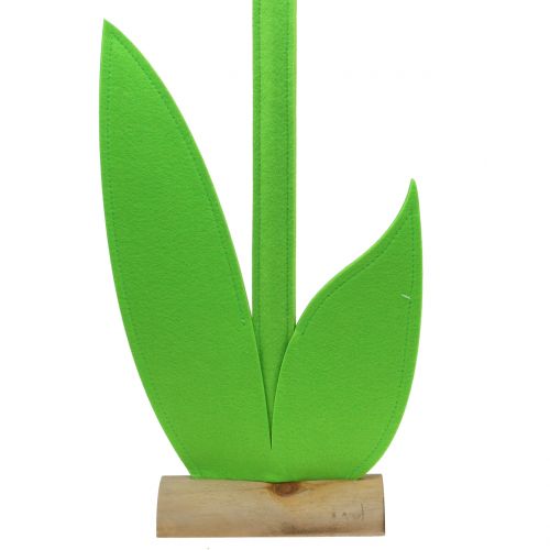 Floristik24 Flor de fieltro amarilla 87cm
