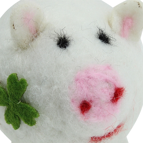 Floristik24 Lucky pig fieltro 7cm 3pcs