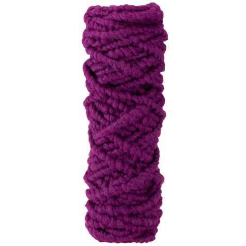 Cordón de lana morado, 25m, cinta decorativa para floristería y manualidades