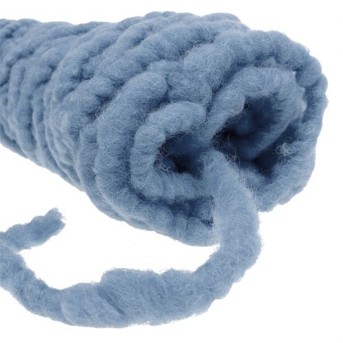 Artículo Felt cord fleece Mirabell 25m azul