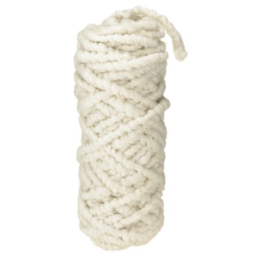 Artículo Cordón de fieltro polar Mirabell 25m blanco