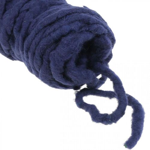 Cordón de fieltro polar Mirabell 30m morado oscuro