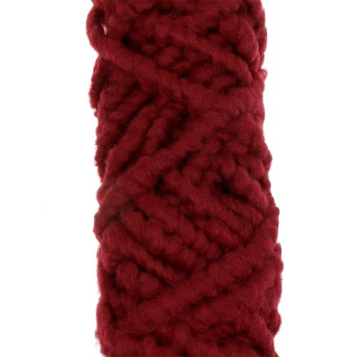 Artículo Cordón de fieltro polar Mirabell 25m rojo oscuro