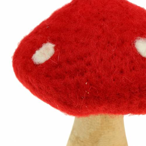 Floristik24 Fly Agaric Autumn Deco Red H13,5cm 2 piezas