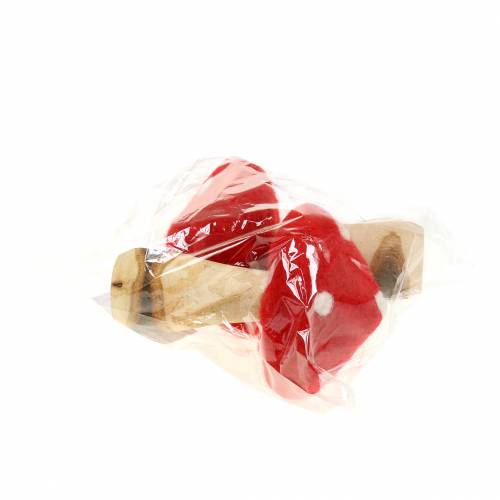 Floristik24 Fly Agaric Autumn Deco Red H13,5cm 2 piezas