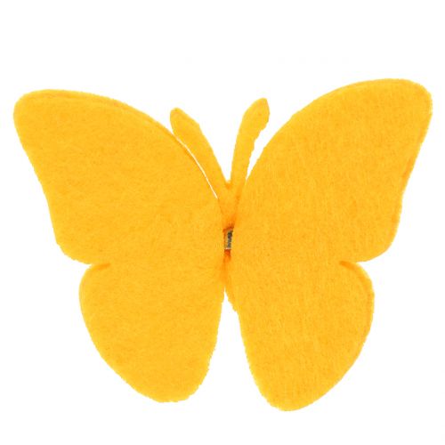 Floristik24 Fieltro mariposas con clip 7cm 24pcs