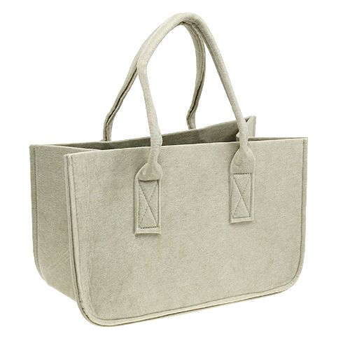 Floristik24 Bolso fieltro 39x25x22cm crema