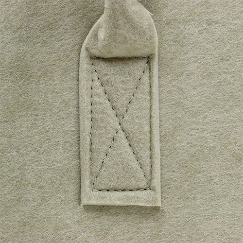 Floristik24 Bolso fieltro 39x25x22cm crema