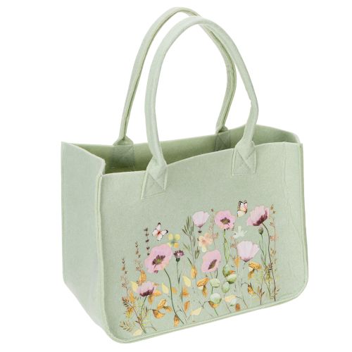 Floristik24 Bolso de fieltro con motivo floral, ideal para uso diario y ocio, 38cm