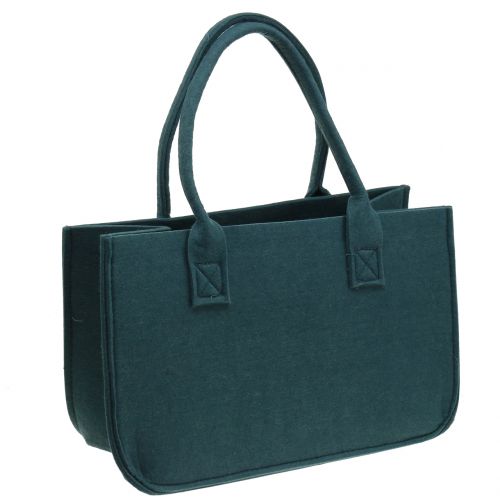 Floristik24 Bolsa de fieltro azul-gris 40cm x 20cm x 25cm