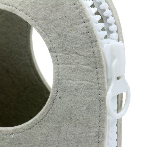 Floristik24 Bolso de fieltro Gris H58cm