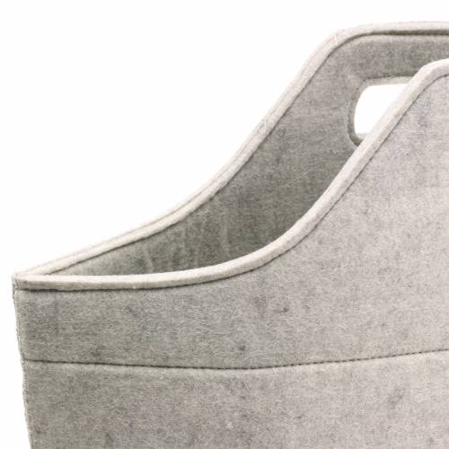 Floristik24 Bolso de fieltro gris 43cm x 20cm x 42cm