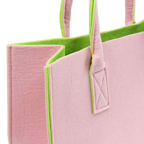 Floristik24 Bolsas de fieltro rosa claro 40cm x 25cm x 20cm