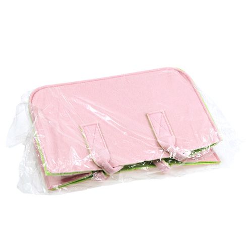 Floristik24 Bolsas de fieltro rosa claro 40cm x 25cm x 20cm