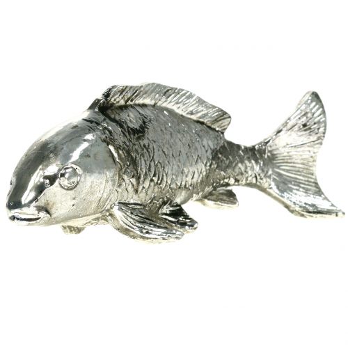 Peces decorativos plata envejecida 14cm