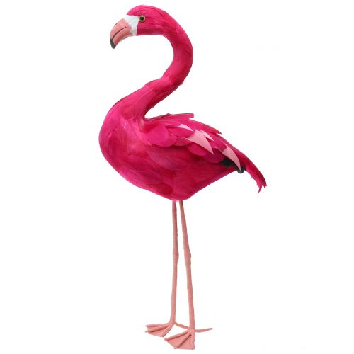 Floristik24 Deco pájaro Flamingo Rosa H46cm