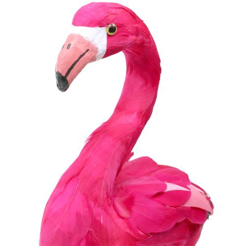 Floristik24 Deco pájaro Flamingo Rosa H46cm