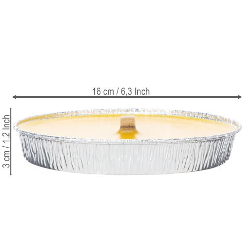 Artículo Vela perfumada de citronela contra insectos, cuenco de llama perfecto para balcones, terrazas y picnics, 16cm