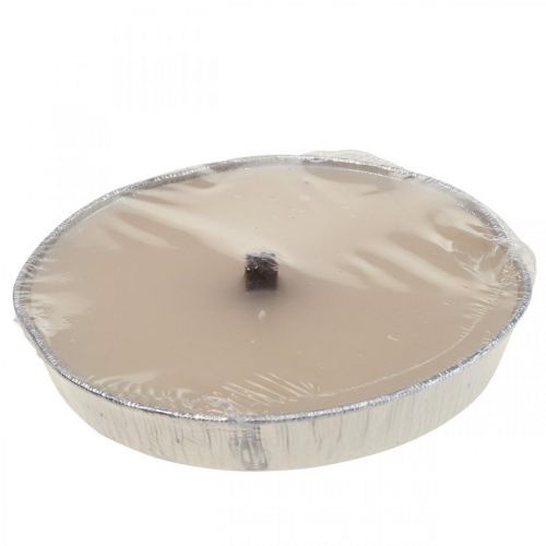 Floristik24 Vela de exterior Flame bowl en cuenco de aluminio crema Ø17cm