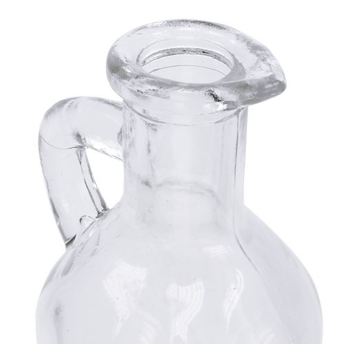 Floristik24 Botella con asa Transparente Ø5,5cm H11cm 6pcs