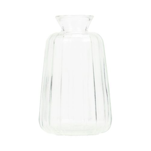 Botellas decorativas candelabro mini jarrones vidrio Al.11cm 6 piezas