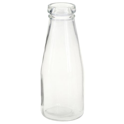 Floristik24 Decoración de botellas botella de vidrio botella jarrón vidrio Ø8cm 22cm