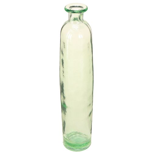 Jarrón decorativo para botellas de cristal transparente/verde retro Ø6,5cm H30cm
