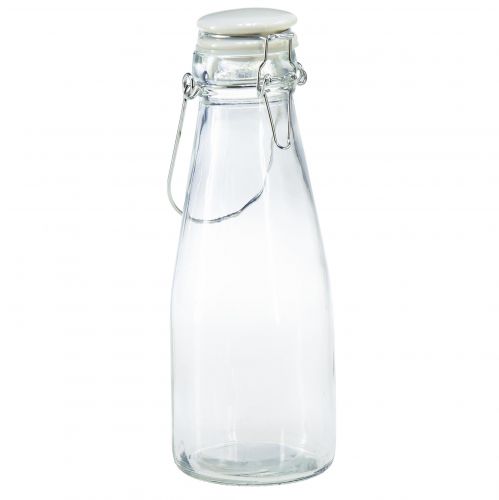 Botellas botella decorativa de cristal con tapón Ø8cm 24cm