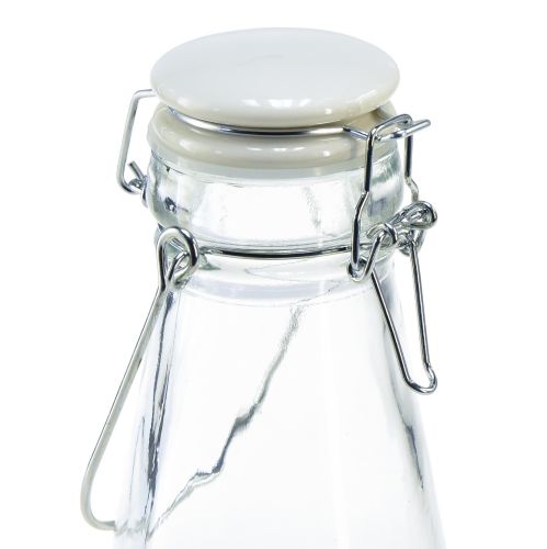 Artículo Decoración botella botella de cristal con tapón Ø8cm 24cm
