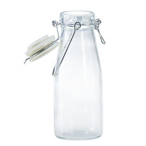 Artículo Decoración botella botella de cristal con tapón Ø8cm 24cm