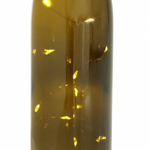Floristik24 Botella de luz LED blanco cálido 73cm 15L