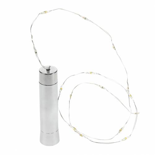 Floristik24 Botella de luz LED blanco cálido 73cm 15L